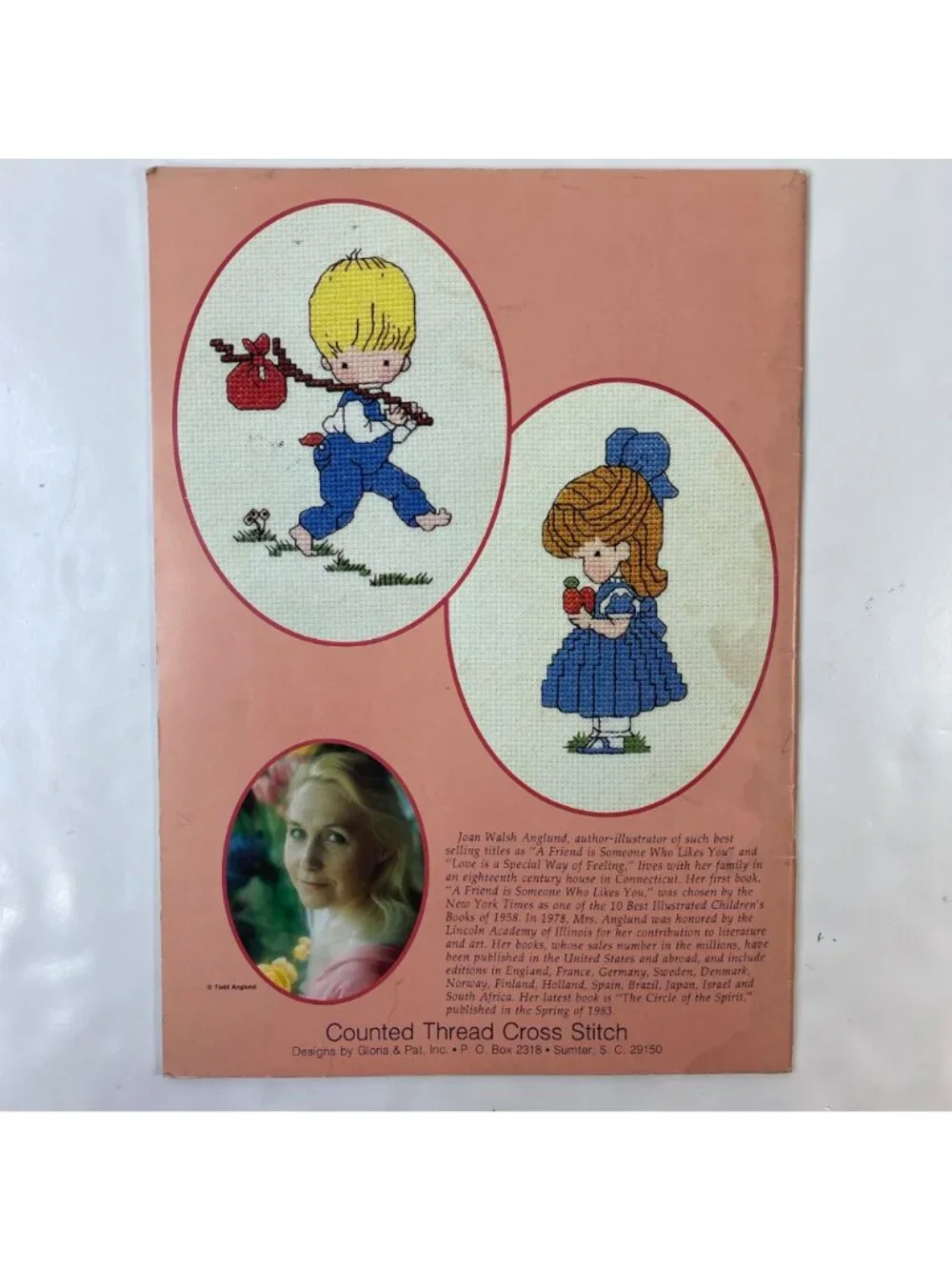 Vintage Joan Walsh Anglund Cross Stitch Pattern Book By Gloria & Pat